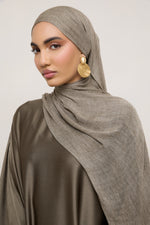 Modal Crinkle Hijab - Moonrock