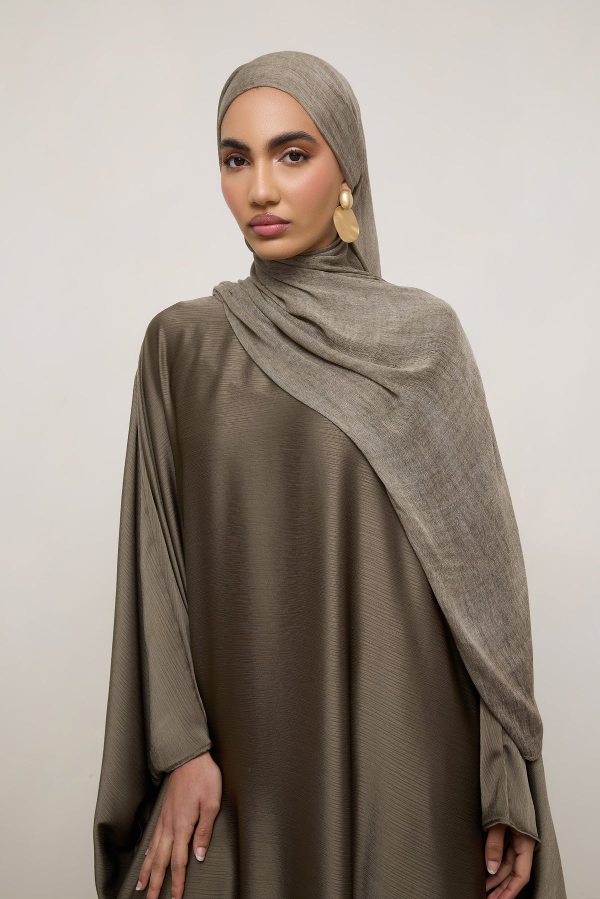 Modal Crinkle Hijab - Moonrock