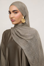 Modal Crinkle Hijab - Moonrock