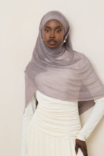 Modal Crinkle Hijab - Mushroom