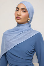 Modal Crinkle Hijab - Sky