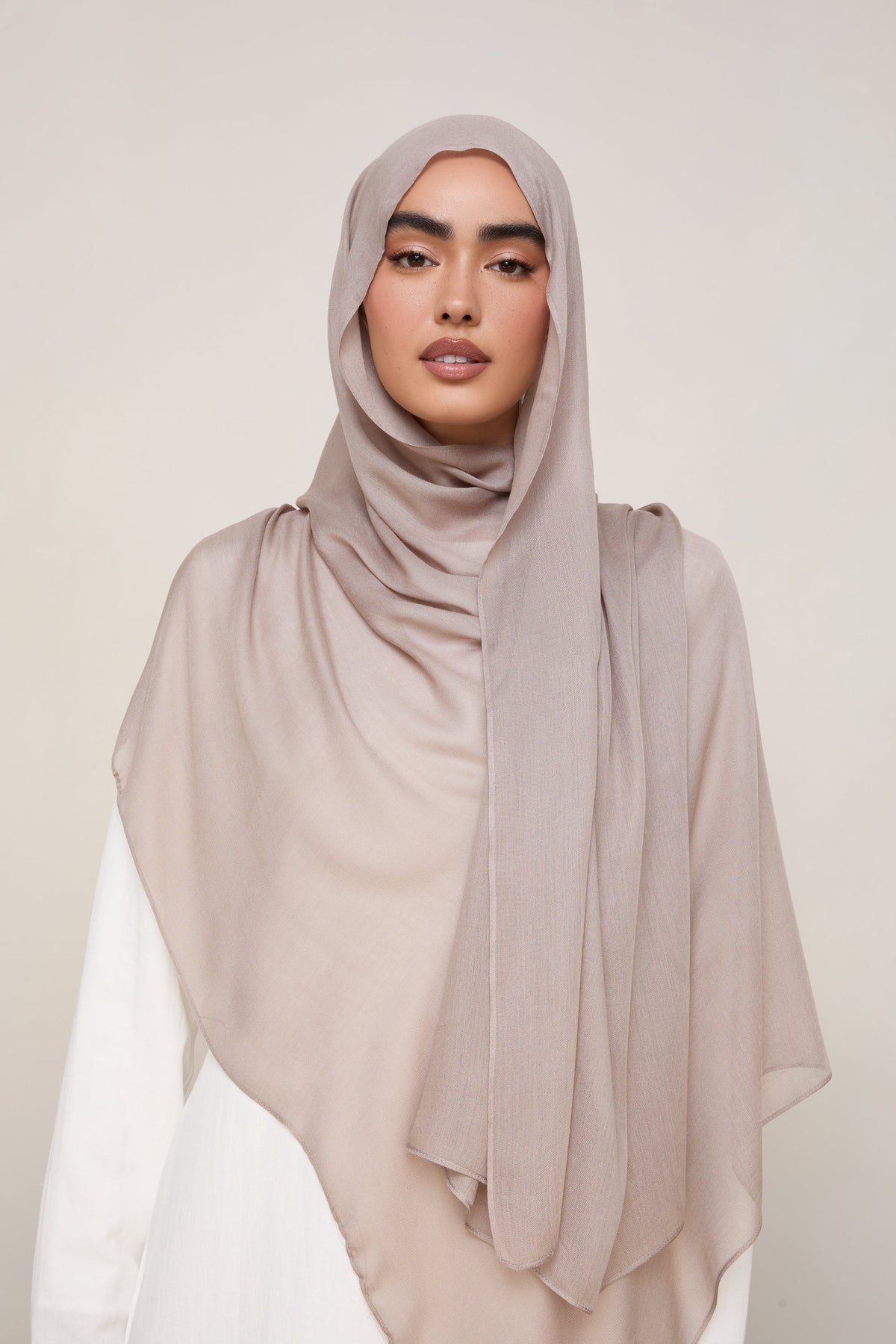 Modal Hijab - Pebble