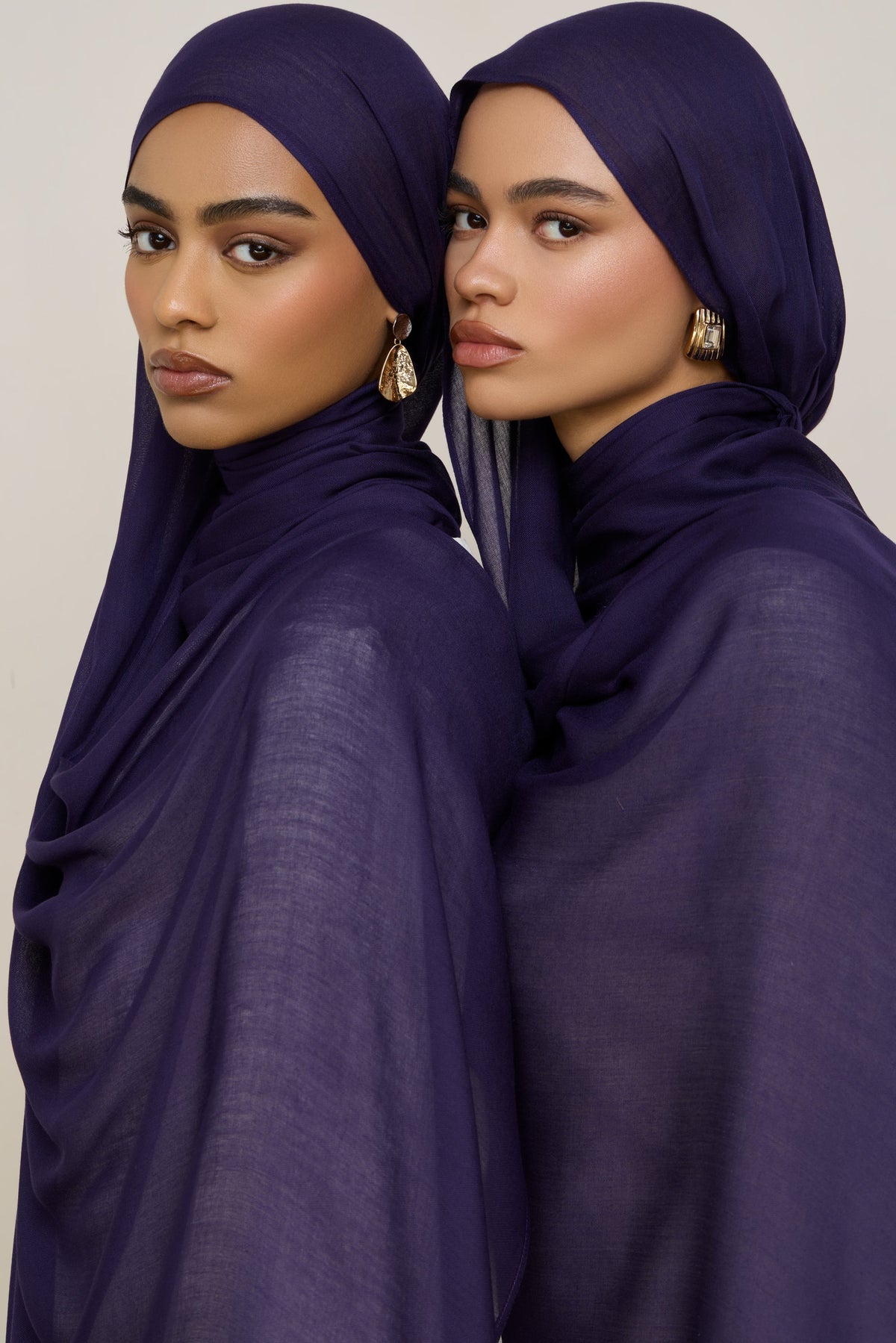 Modal Hijab - Purple Velvet