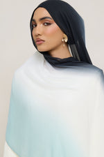 Ombre Modal Hijab - Aquatic Noir