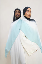 Ombre Modal Hijab - Aquatic Noir
