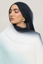 Ombre Modal Hijab - Aquatic Noir