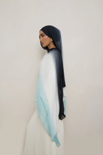 Ombre Modal Hijab - Aquatic Noir