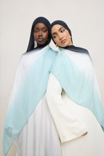 Ombre Modal Hijab - Aquatic Noir