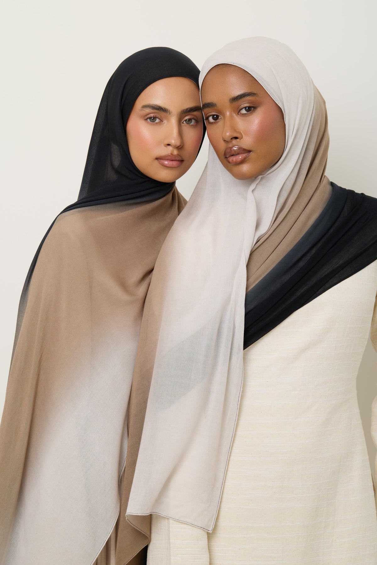 Ombre Modal Hijab - Ash Mocha