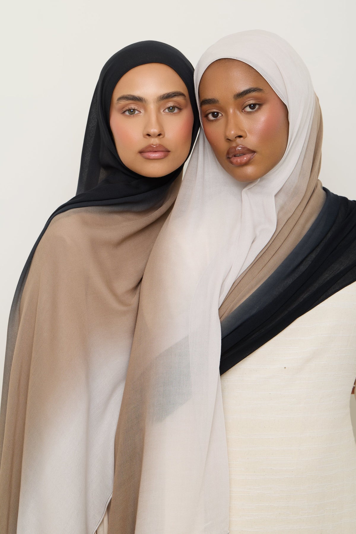 Ombre Modal Hijab - Ash Mocha