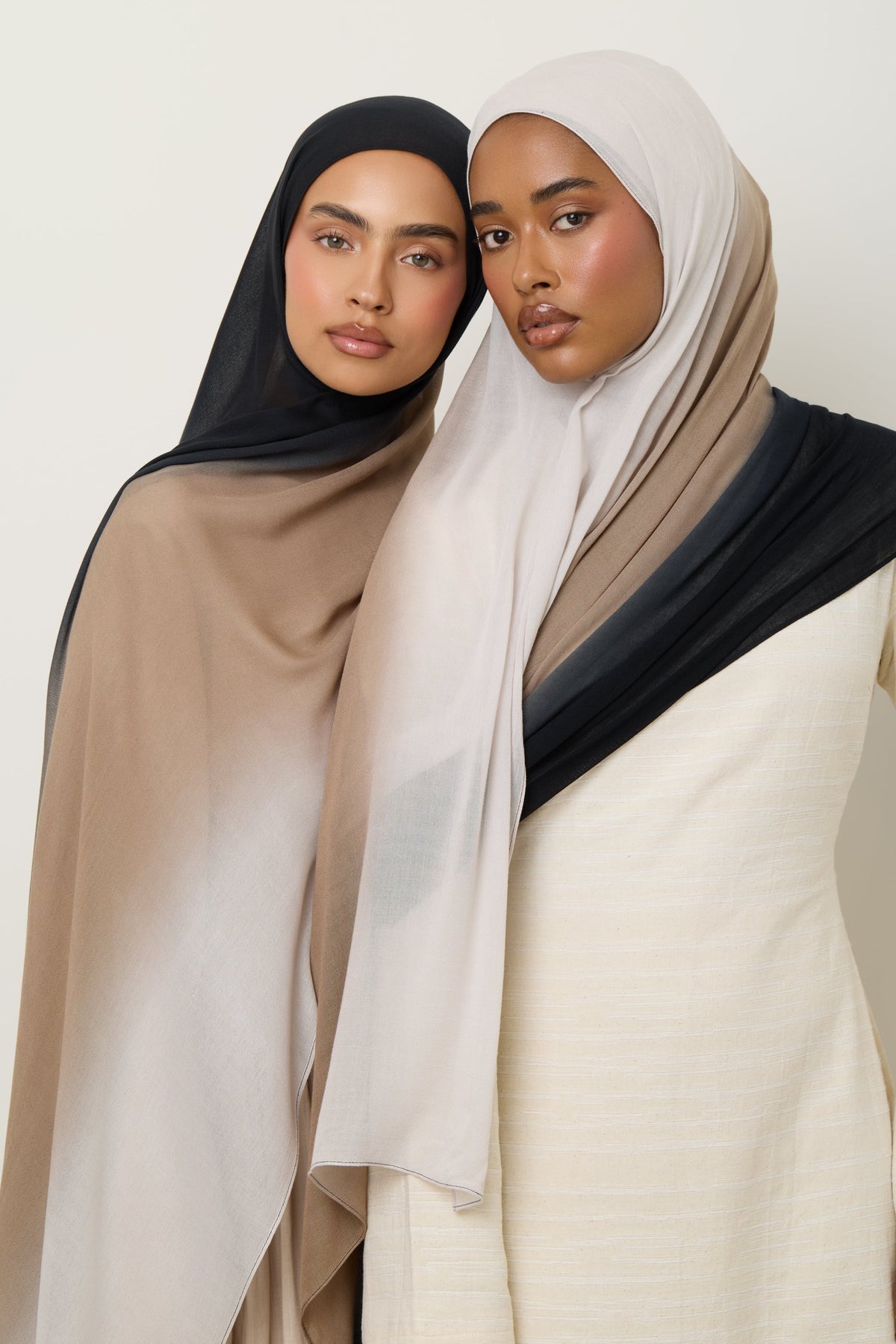 Ombre Modal Hijab - Ash Mocha