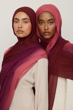 Ombre Modal Hijab - Berry