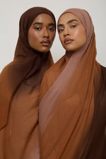 Ombre Modal Hijab - Chocolate