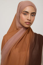 Ombre Modal Hijab - Chocolate