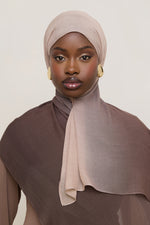 Ombre Modal Hijab - Chocolate Fawn