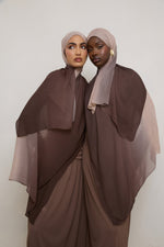 Ombre Modal Hijab - Chocolate Fawn