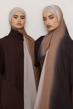 Ombre Modal Hijab - Chocolate Rose