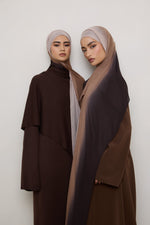 Ombre Modal Hijab - Chocolate Rose