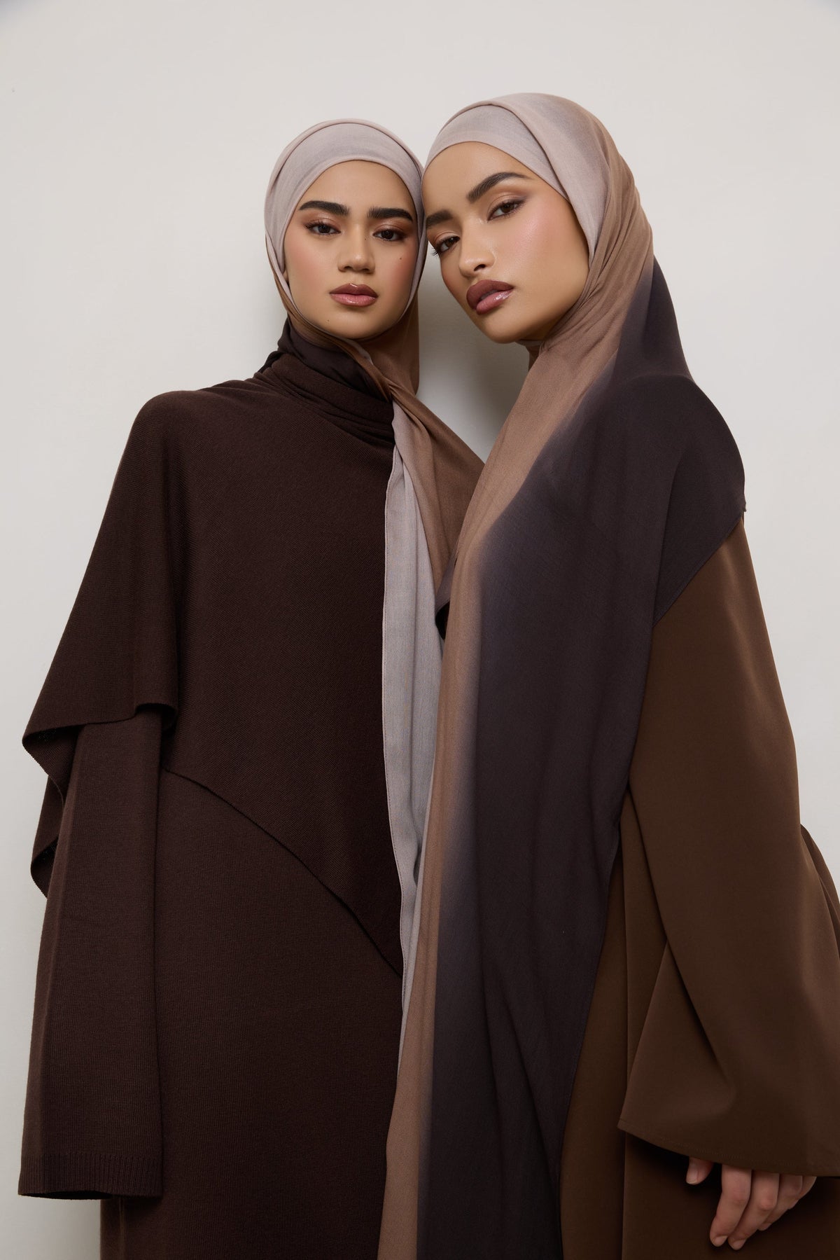 Ombre Modal Hijab - Chocolate Rose