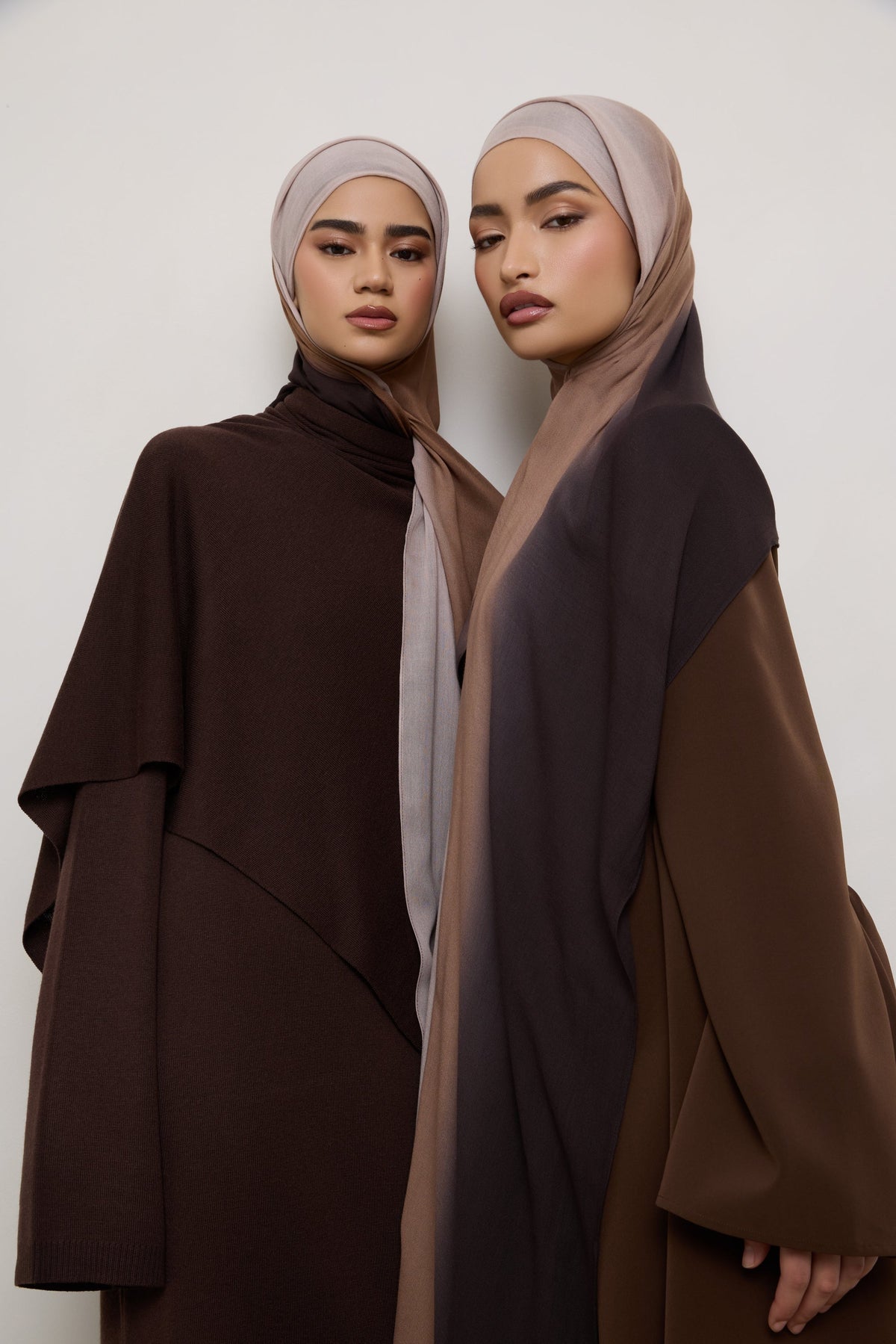 Ombre Modal Hijab - Chocolate Rose