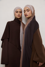 Ombre Modal Hijab - Chocolate Rose