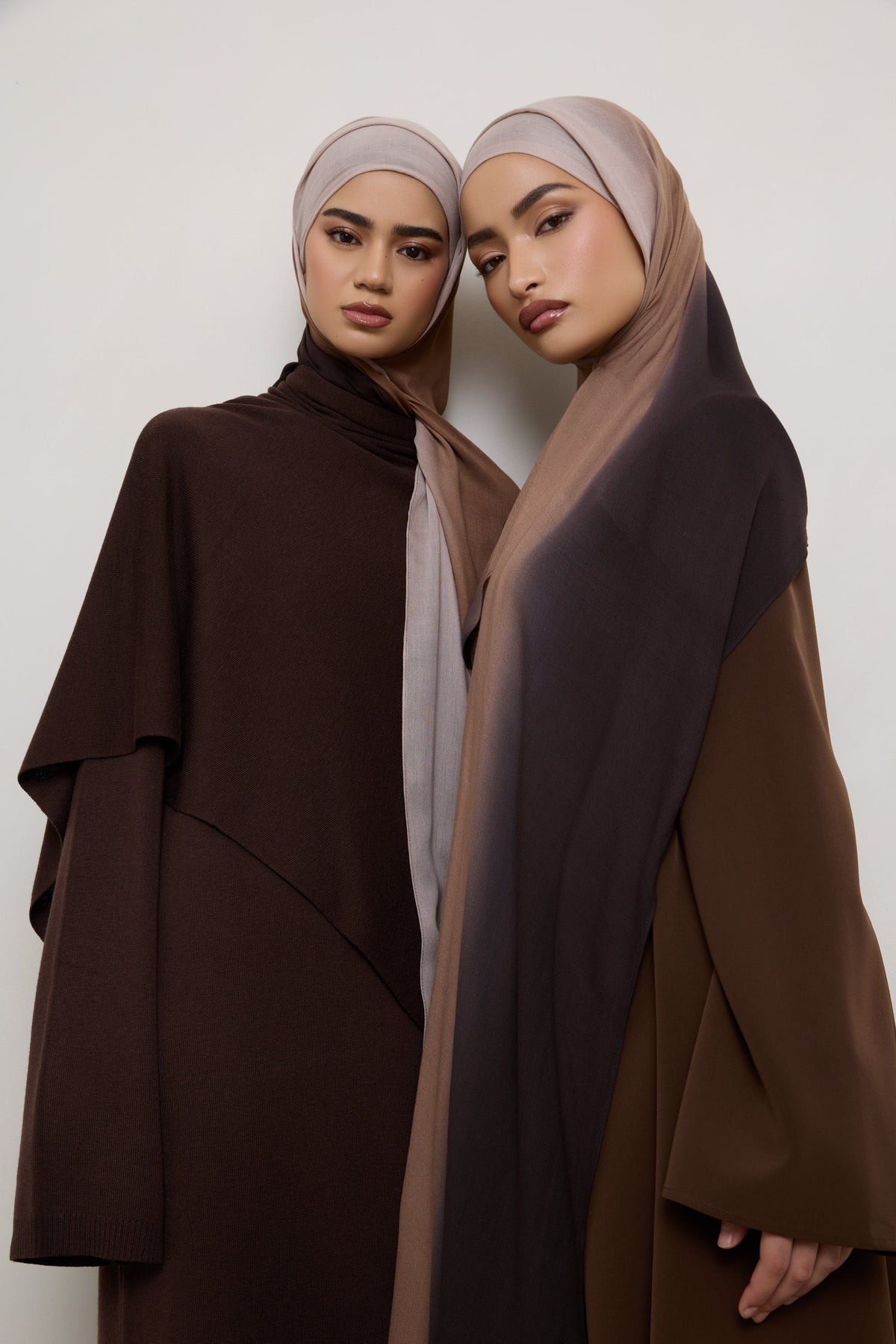 Ombre Modal Hijab - Chocolate Rose