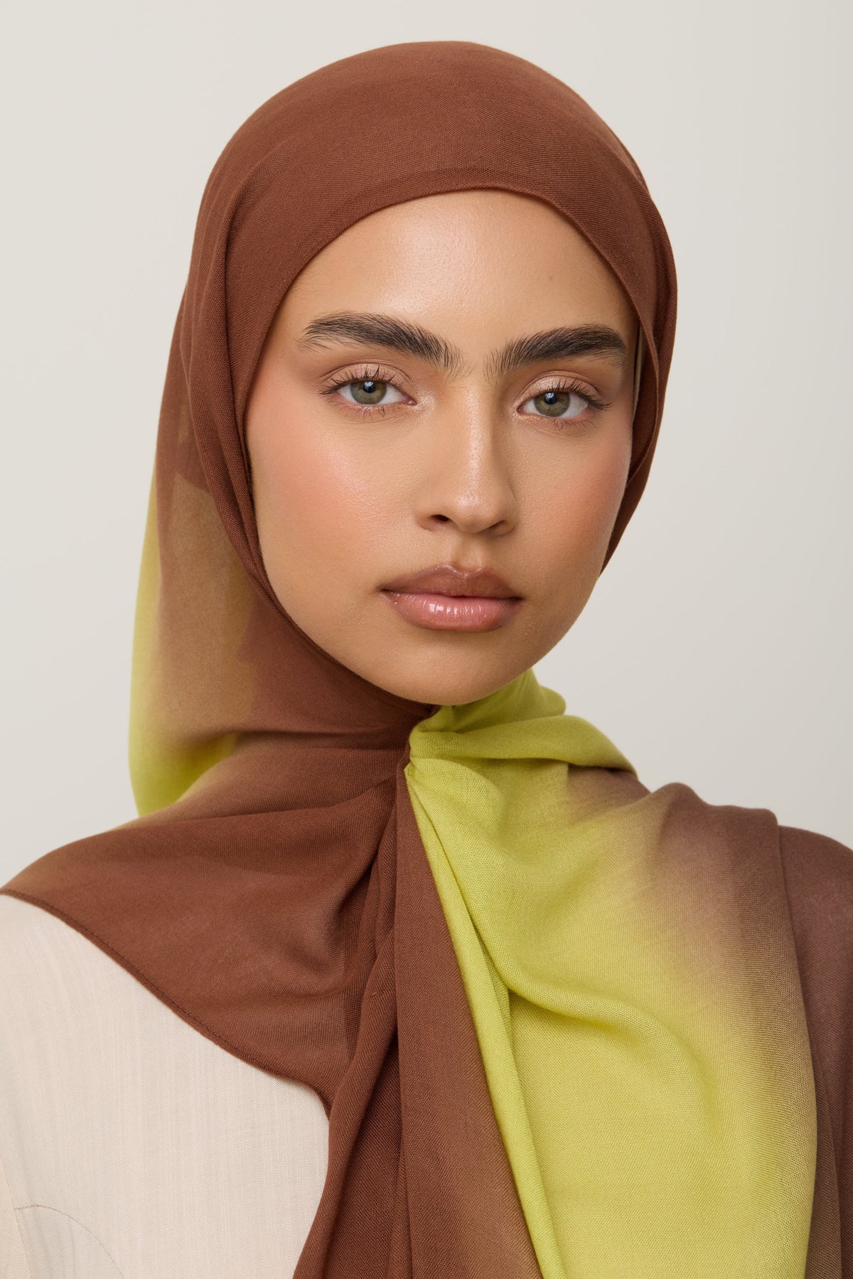Ombre Modal Hijab - Citrus Fudge