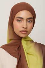 Ombre Modal Hijab - Citrus Fudge
