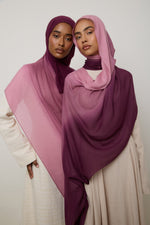 Ombre Modal Hijab - Clouded Rose
