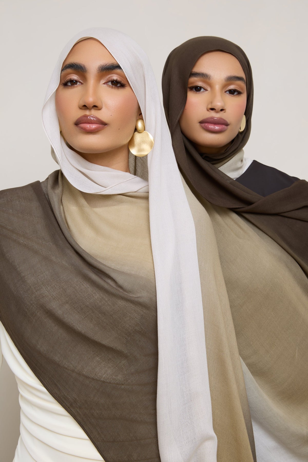 Ombre Modal Hijab - Cocoa Peaks