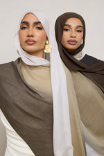 Ombre Modal Hijab - Cocoa Peaks