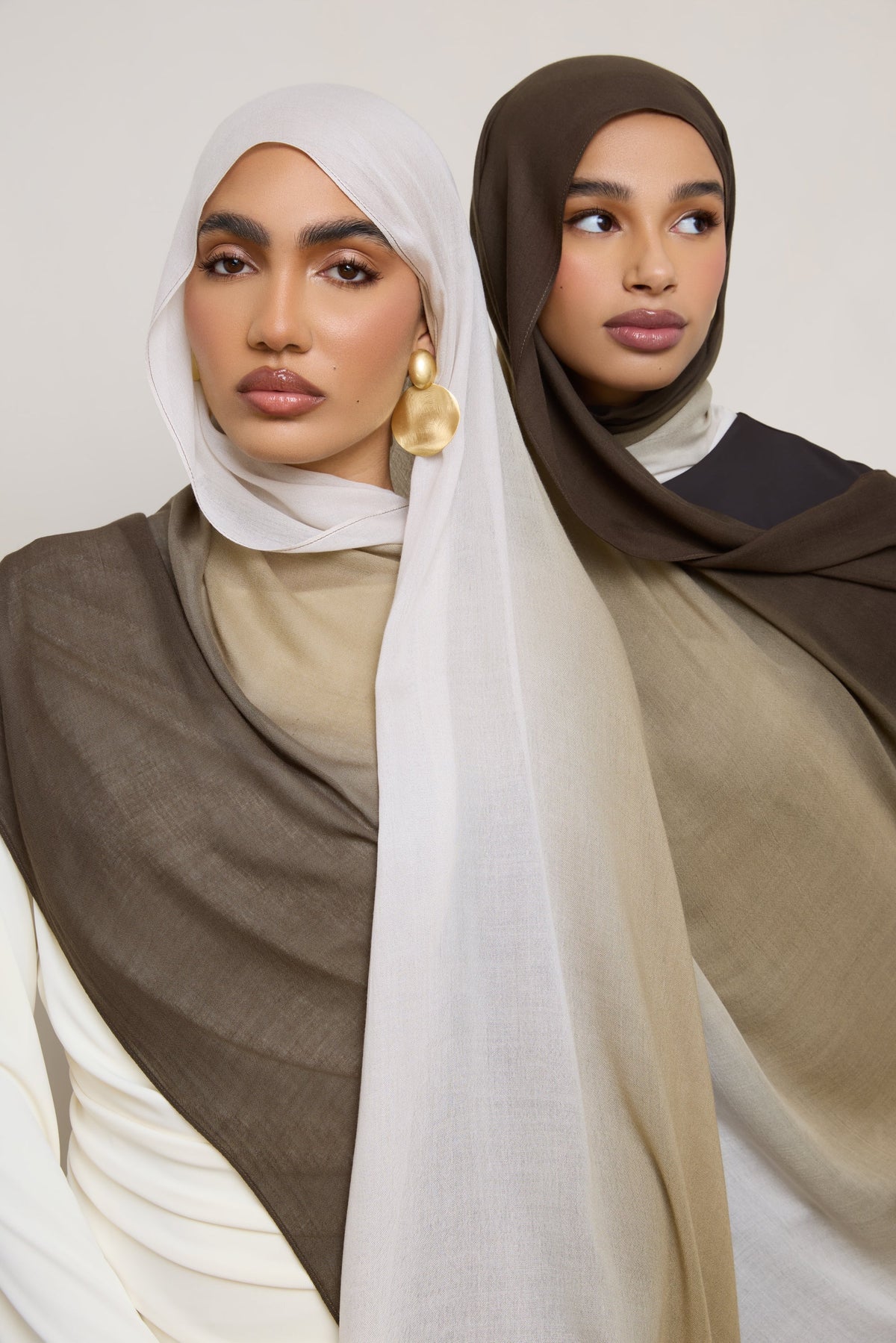 Ombre Modal Hijab - Cocoa Peaks