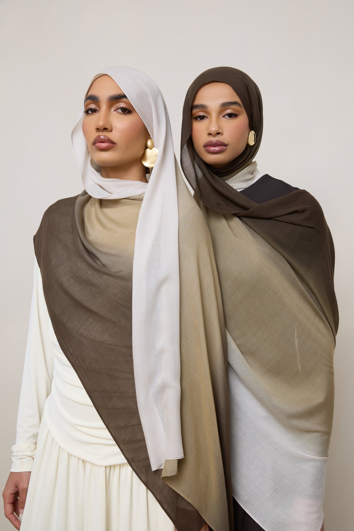 Ombre Modal Hijab - Cocoa Peaks