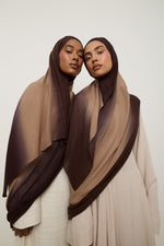 Ombre Modal Hijab - Coffee Bean