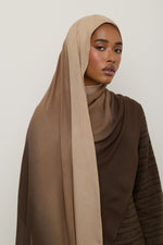 Ombre Modal Hijab - Dark Earth