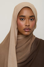 Ombre Modal Hijab - Dark Earth