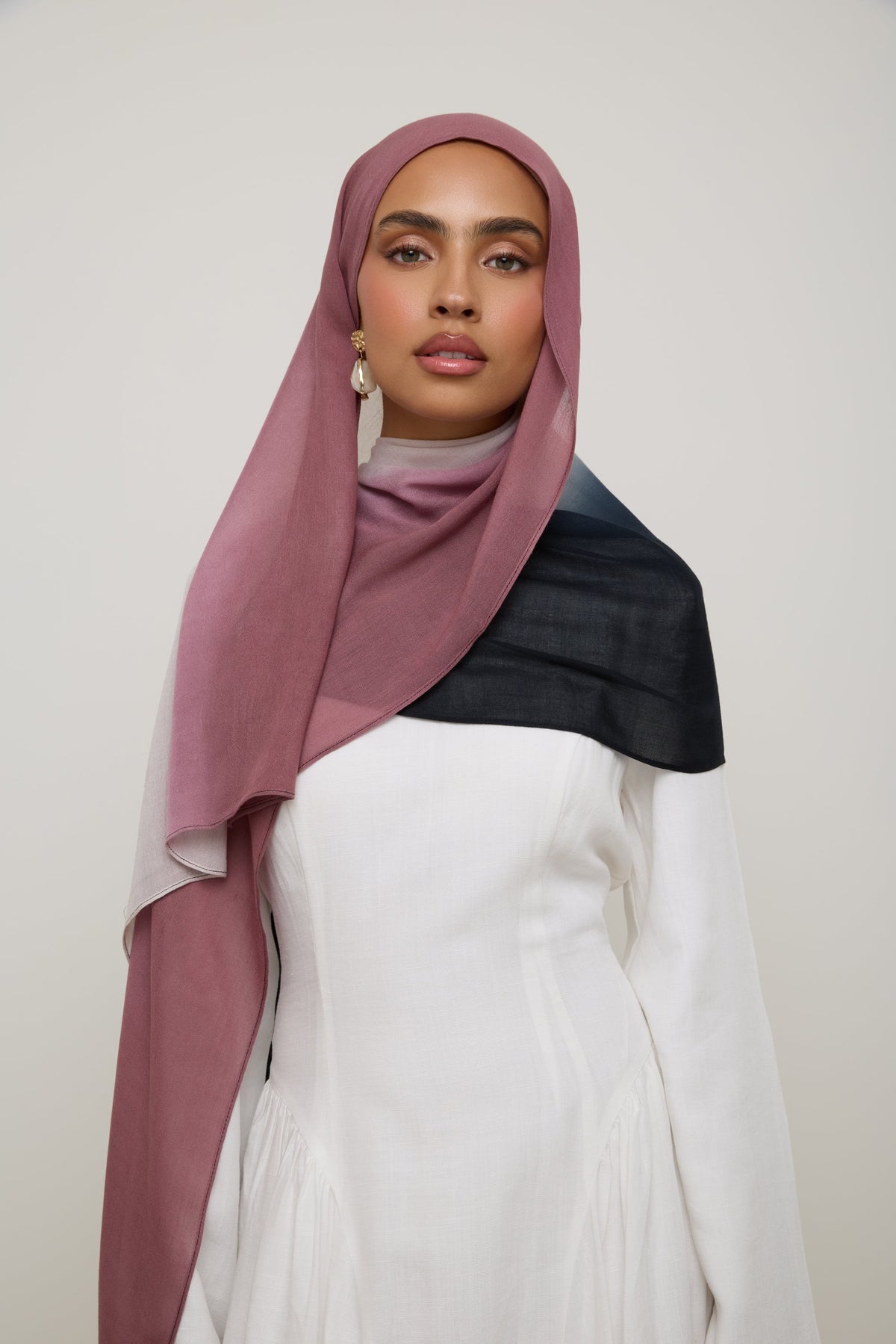 Ombre Modal Hijab - Deco Noir