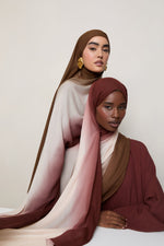 Ombre Modal Hijab - Desert Palm