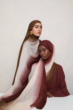 Ombre Modal Hijab - Desert Palm