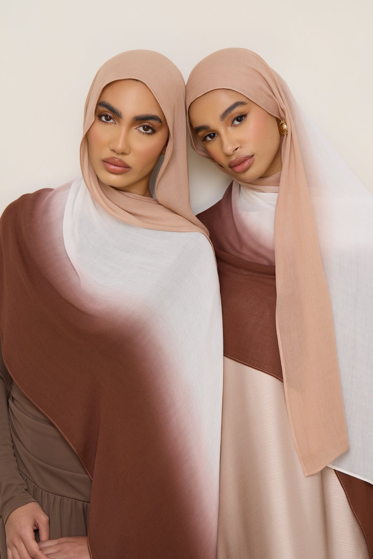 Ombre Modal Hijab - Earthy Neutrals