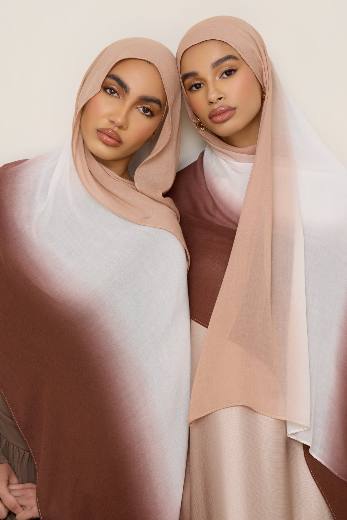 Ombre Modal Hijab - Earthy Neutrals