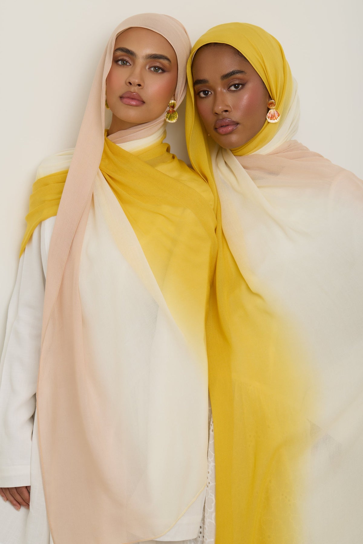 Ombre Modal Hijab - Golden Blush
