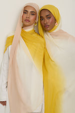 Ombre Modal Hijab - Golden Blush