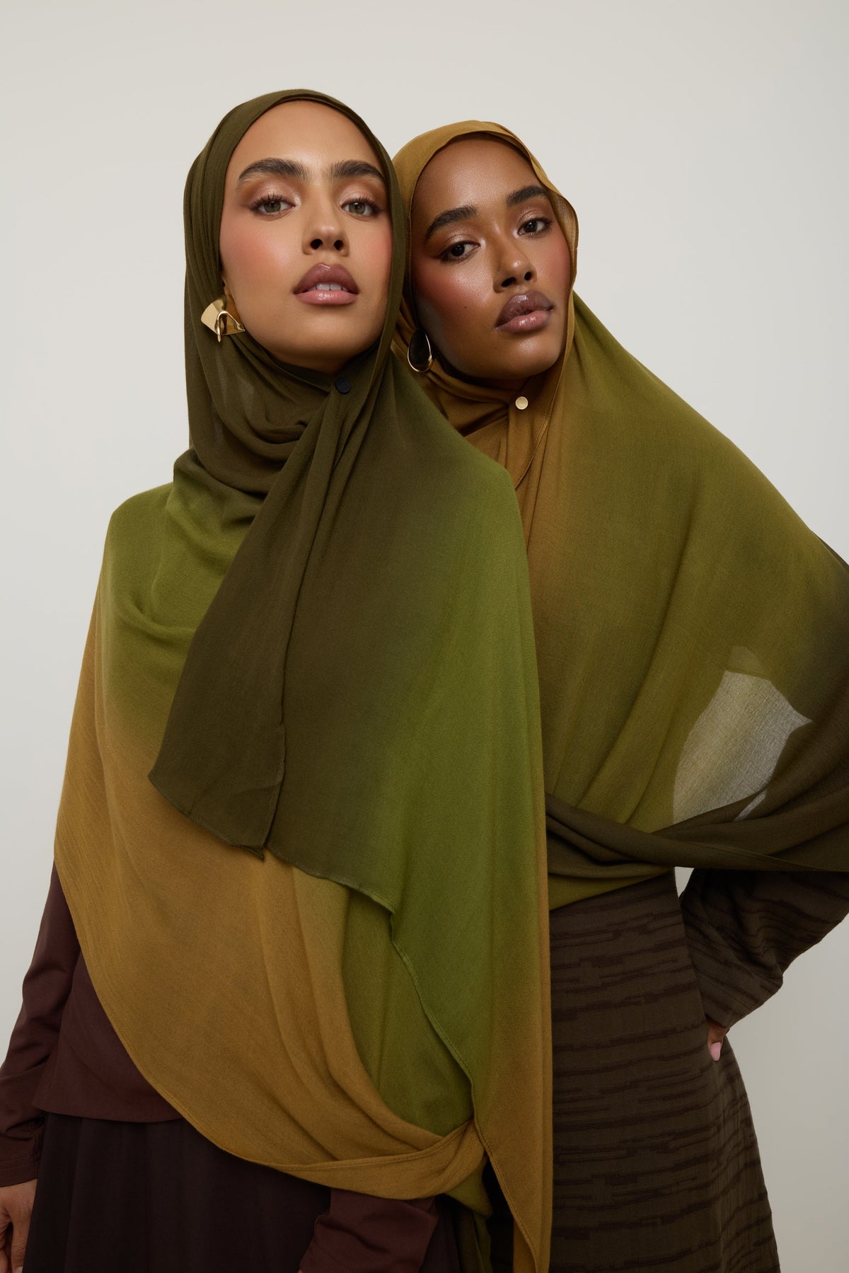 Ombre Modal Hijab - Golden Grove