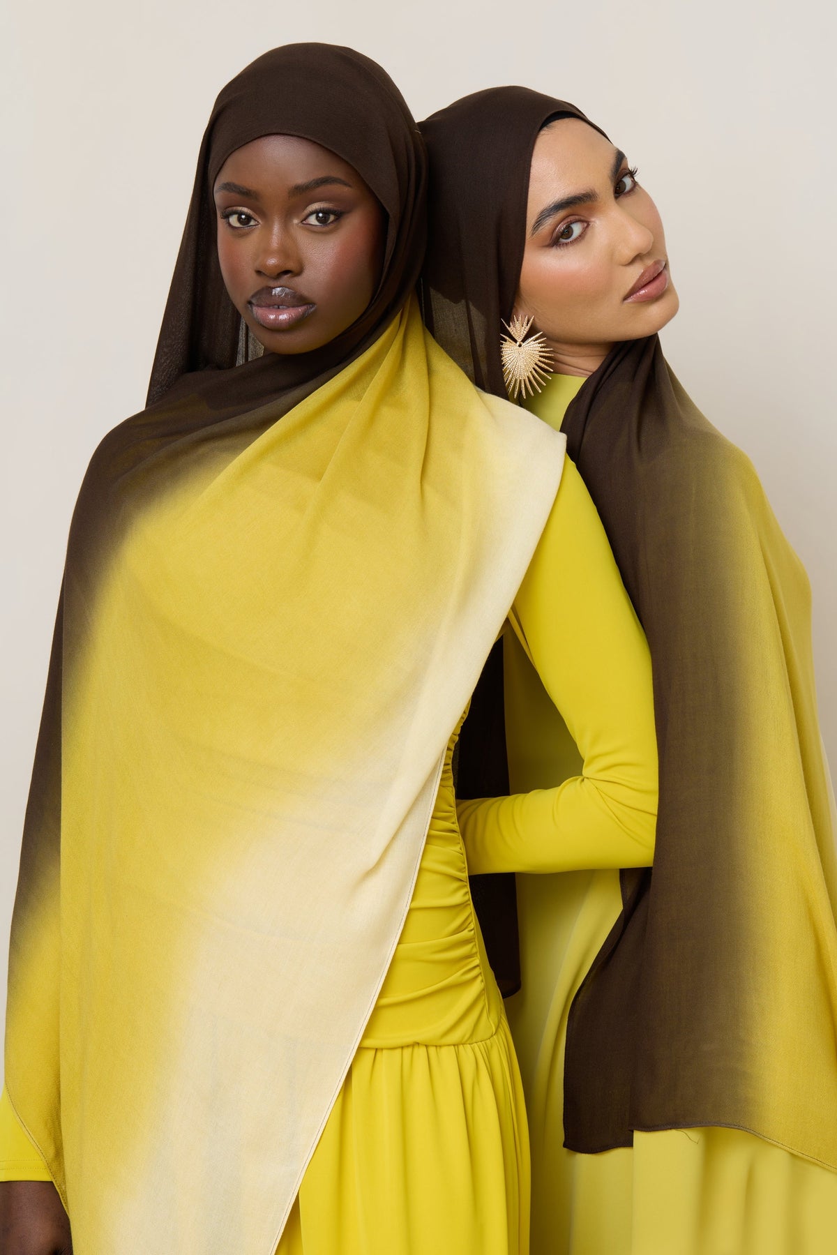 Ombre Modal Hijab - Honeycomb