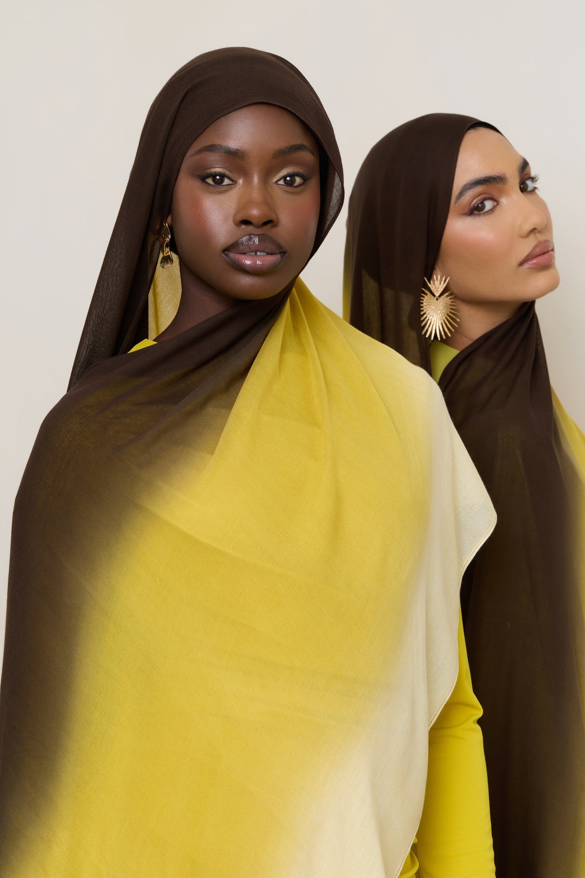 Ombre Modal Hijab - Honeycomb