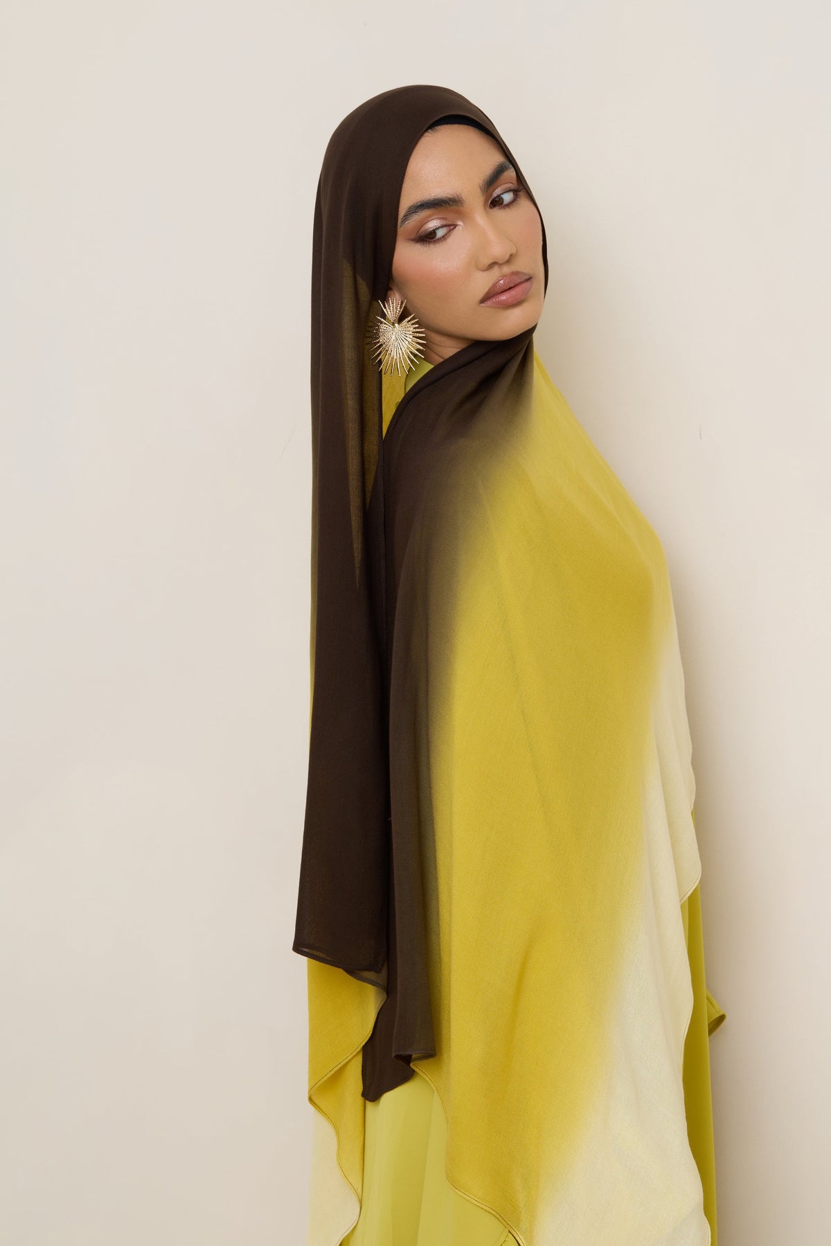 Ombre Modal Hijab - Honeycomb