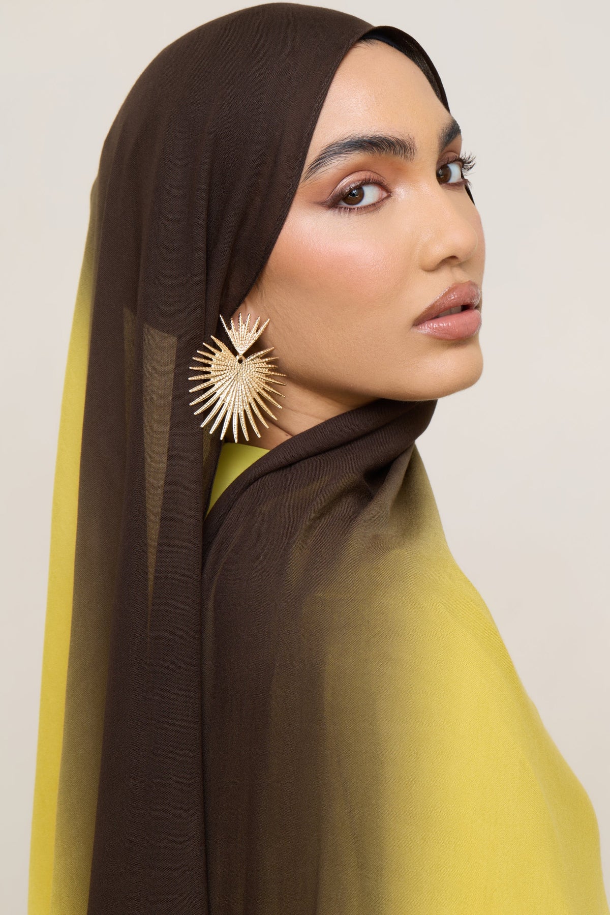 Ombre Modal Hijab - Honeycomb