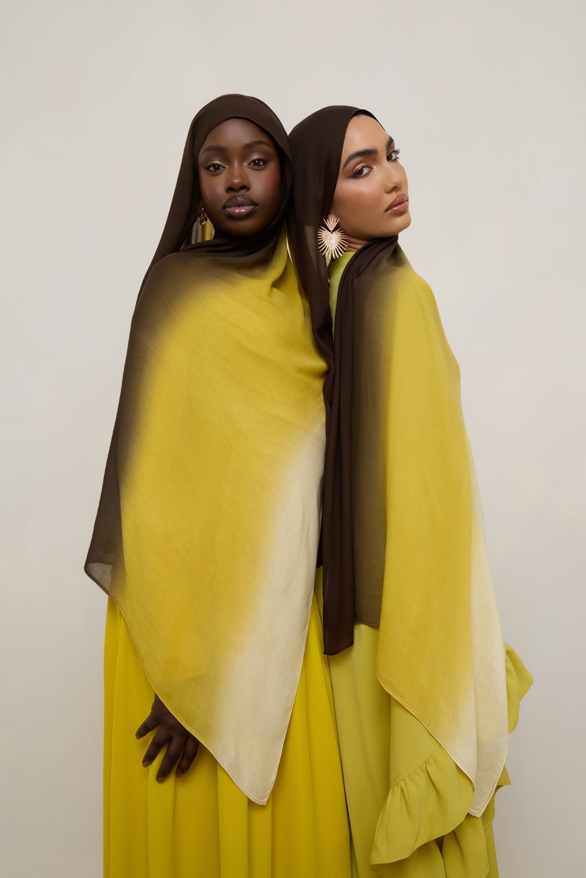 Ombre Modal Hijab - Honeycomb