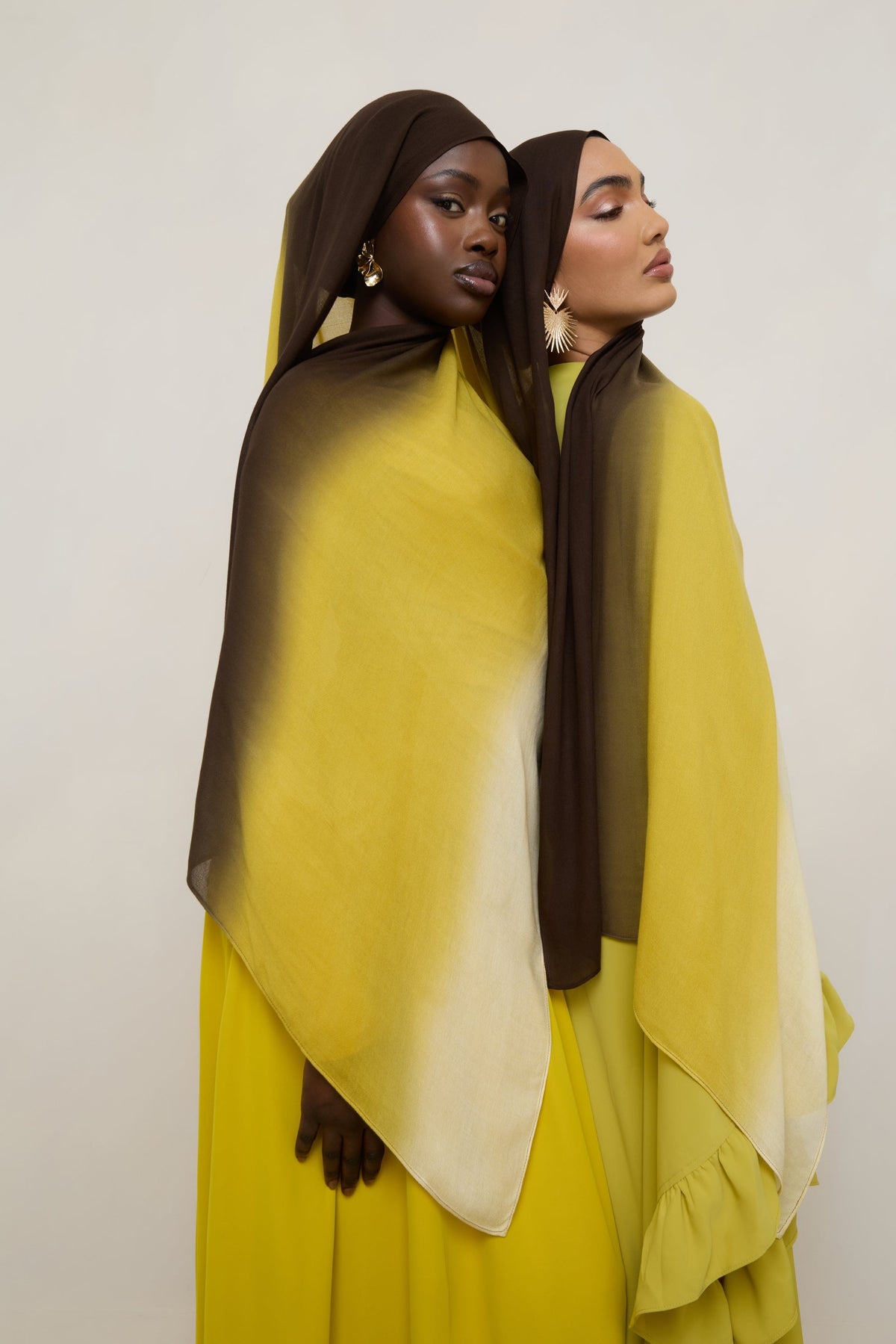 Ombre Modal Hijab - Honeycomb